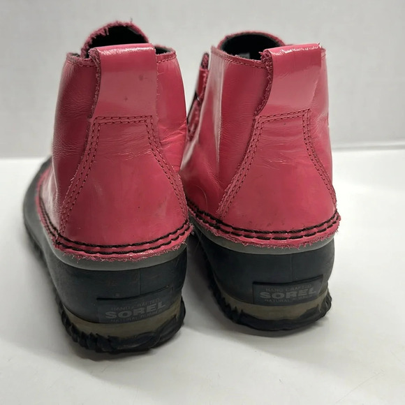 Sorel Duck Boots Lace Up Out N About Waterproof Winter Boot Shoes Pink Size 6 - Picture 5 of 8